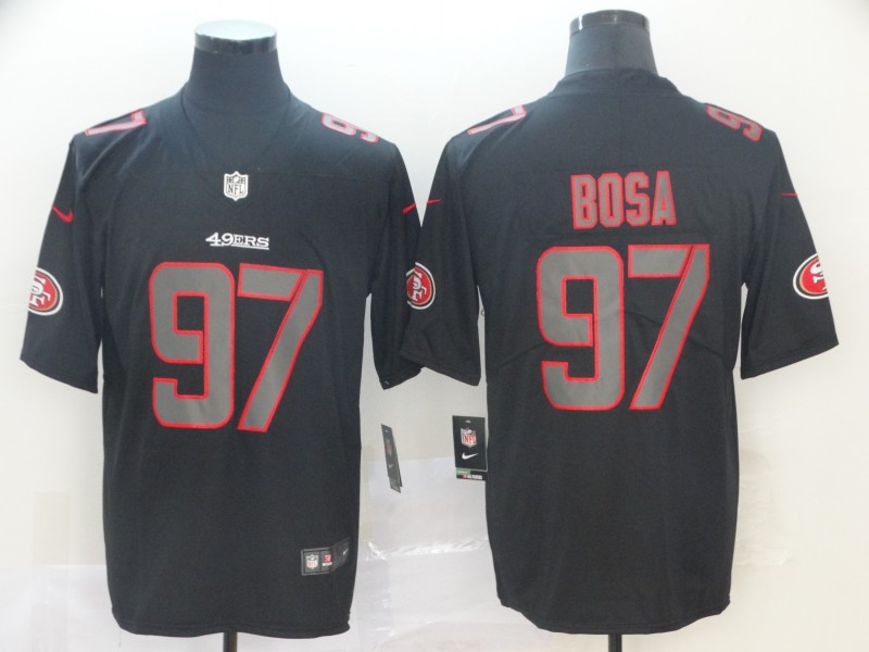 Men's San Francisco 49ers Nick Bosa #97 Black Team Jersey